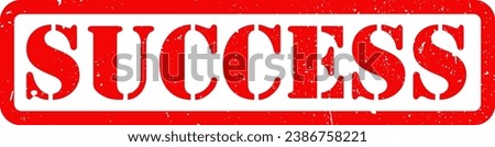 Red Success Winner Champion Rubber Stamp Grunge Texture Sign Signage Label Badge Sticker Vector EPS PNG Transparent No Background Clip Art Vector EPS PNG 