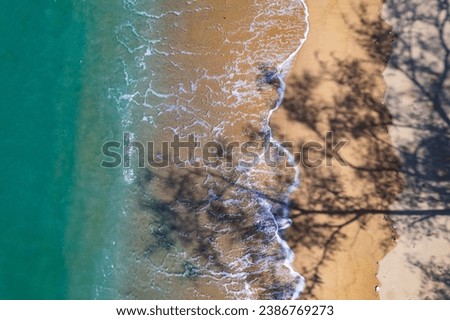 Amazing nature beautiful sea in Phuket island Thailand, Aerial view Drone camera High angle view sea background