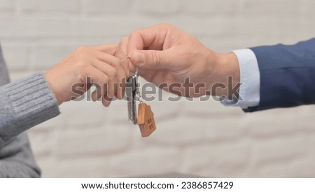Close up of Giving Home Keys