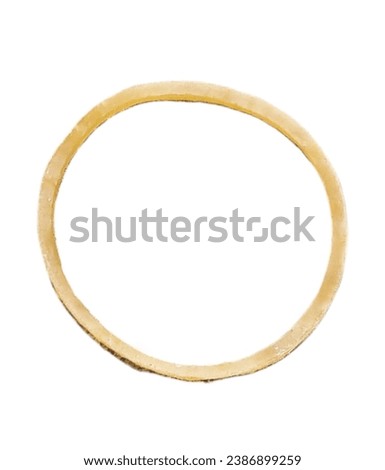 Rubber bands on a white background. isolated on white