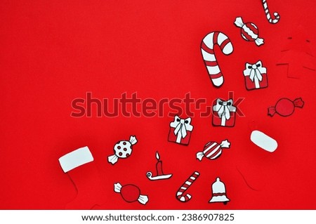 white- red christmas celebration background 