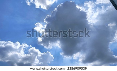Bright sky in Thailand, hot sunshine, illustrations, background images.