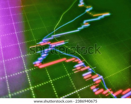 A stock trader or equity trader or share trader involved in trading equity securities. Abstract financial chart with graph and stack of coins in Double exposure style background