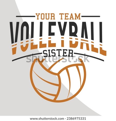 Volleyball Family Eps, Your Team Cut File, Your Team Volleyball, Digital File, Clip Art, Eps