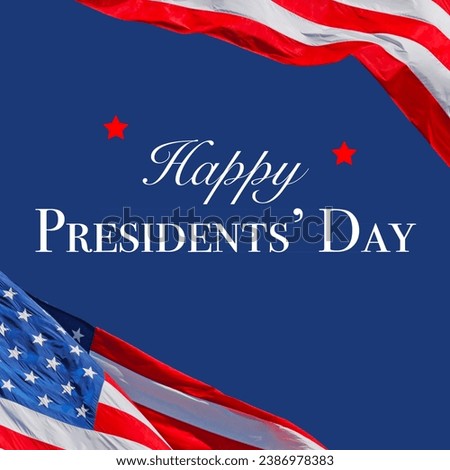 Presidents' Day Greeting Design Suitable for Celebrating Event, banner, social media. Royalty-Free Stock Photo #2386978383