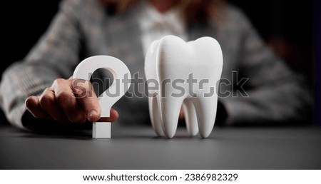 Frequently Asked Dental Questions: Clearing Tooth Marks Royalty-Free Stock Photo #2386982329