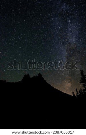 Night Sky wiht Milky Way, North Cascades National Park Complex, Washington, USA