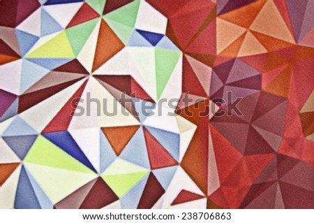 Abstract background fabric texture with the image of geometric shapes 