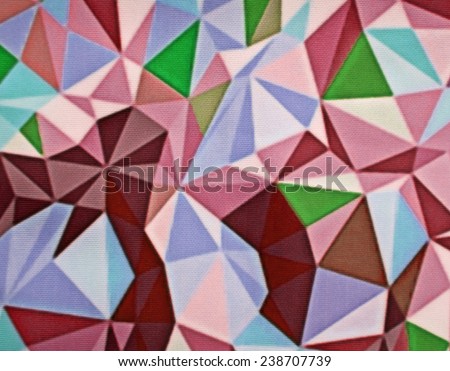 Abstract background fabric texture with the image of geometric shapes
