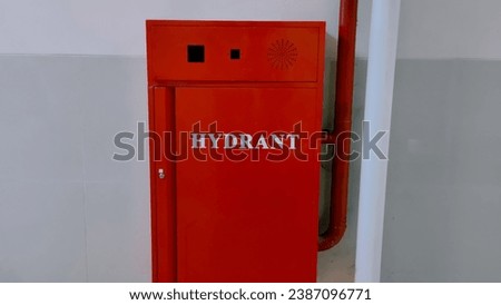 hydrant safety box in the building