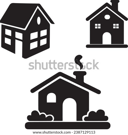 architecture, art, barn, block print, building, cartoon, clip art, cottage, country, doodle, flat, hand drawn, home, homestead, house, icon, illustration, isolated, kids, landscape, low brow, motif, n