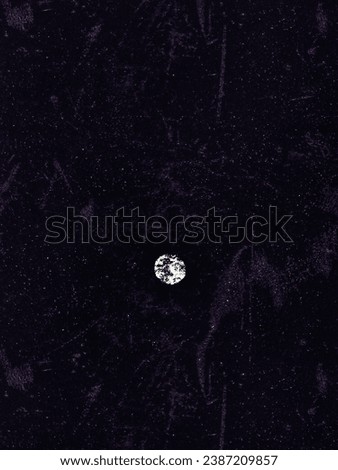 Dark full moon with stars