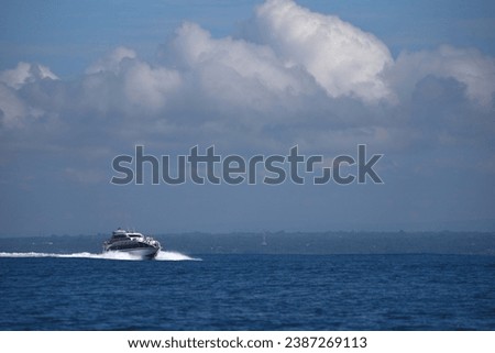 ocean near Bali Indonesia from the cruise travelling   Royalty-Free Stock Photo #2387269113
