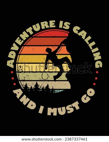 Adventure camping vintage t shirt design, retro t-shirt, hill climb, nature tshirt, silhouette vector, graphic design