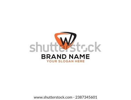 Letter W logo design. creative minimal monochrome monogram symbol. Universal elegant vector emblem. Premium business logotype. Graphic alphabet symbol for corporate identity