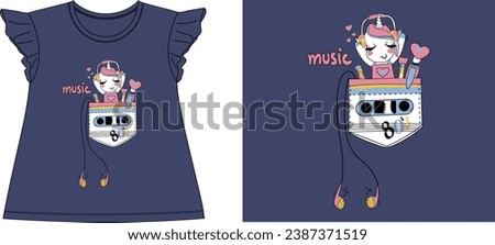 Music t shirt graphic design vector illustration \