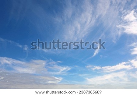 background of white clouds and blue sky ideal as a background as a weather forecast concept Clear sky