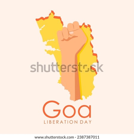 flat goa liberation day banner template vector