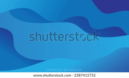 Minimalist background liquid background vector art. Blue gradient modern vector art