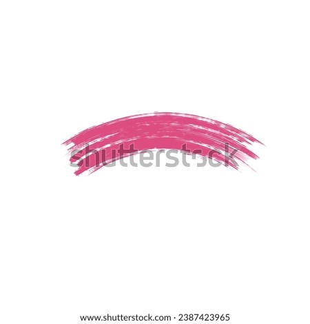 Pink Brush Stroke Design Element