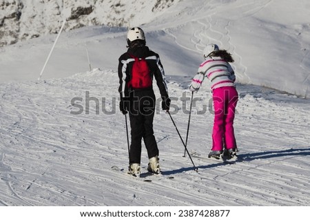 Winter sports - Skiers on the slope