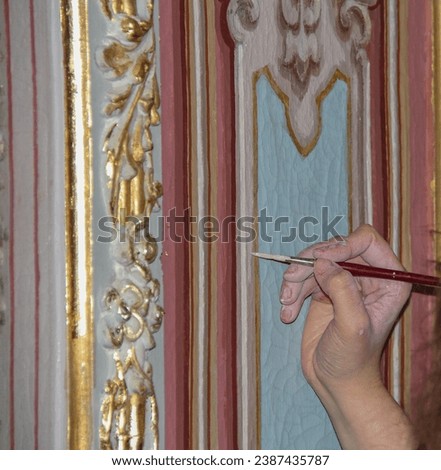 Traditional Gilding Technique with Gold Leaf