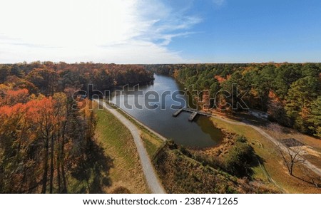 Durant Nature Preserve, Raleigh NC - Drone Royalty-Free Stock Photo #2387471265