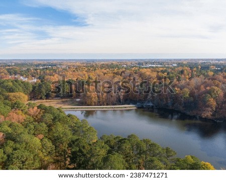 Durant Nature Preserve, Raleigh NC - Drone Royalty-Free Stock Photo #2387471271