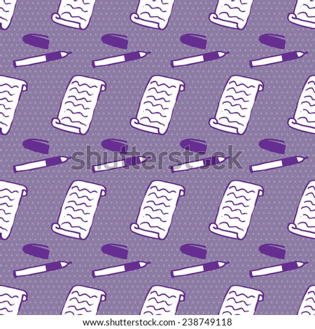 Seamless pattern with note elements