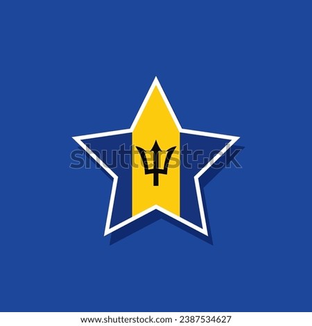 
Flat vector star shaped North America flag official proportions. Vector eps 10