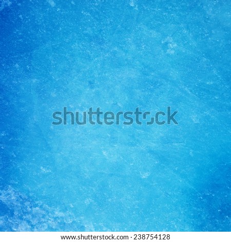 Textured ice blue frozen rink winter background 