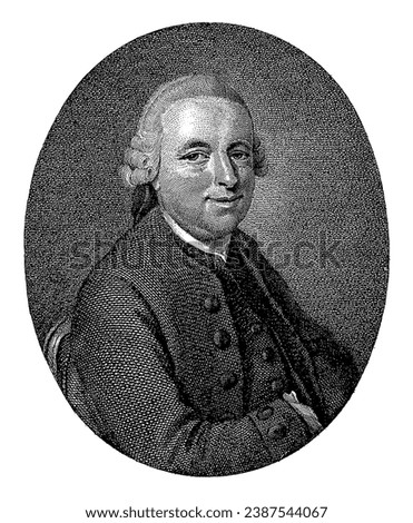 Portrait of poet Hermannus Gerardus Oosterdijk, Reinier Vinkeles (I), after Jacobus Buys, 1795