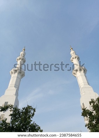 Sheikh Zayed Mosque in the city of Surakarta, Central Java, Indonesia