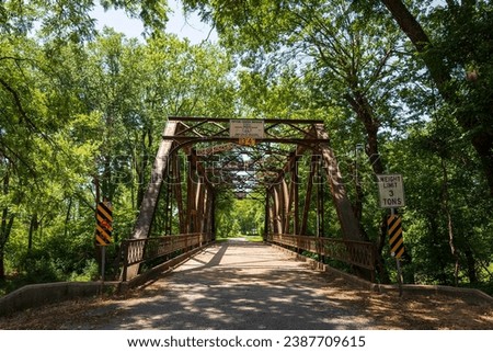 Pryor Creek Bridge Route 66, Chelsea, Oklahoma Royalty-Free Stock Photo #2387709615