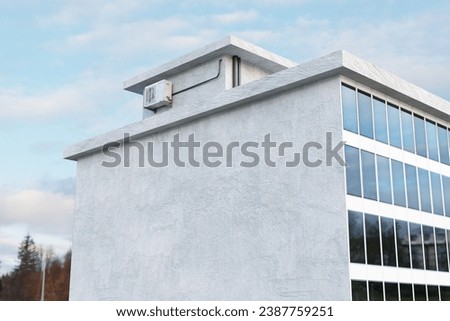 Street Mural Building Mockup for showcasing your artwork Royalty-Free Stock Photo #2387759251