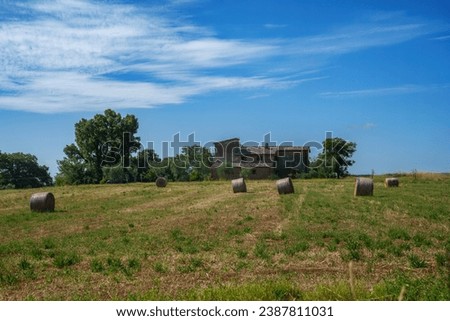 Rural landscape near Bolsena, Lazio, Italy, at summer
