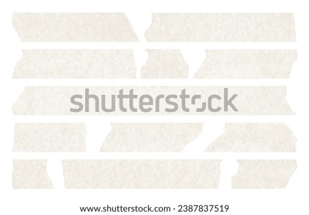 Adhesive tape set isolated on white background