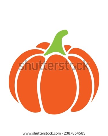 Pumpkin Thanksgiving clip art design for T-shirts and apparel, thanksgiving autumn fall art on plain white background for postcard, icon, logo or badge