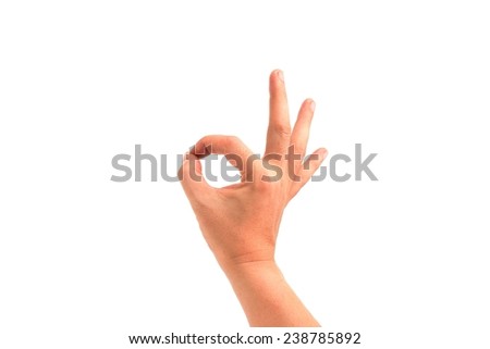  man hands isolated on white background.