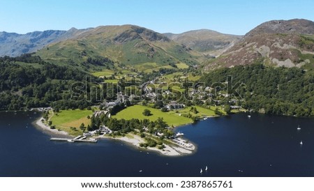 The photo was taken in the Lake District. The Lake District is a national park full of beautiful lakes, forests and mountains with breathtaking views of the countryside