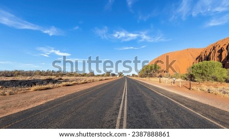 Northern Territory, Australia - Driving in the outback of Australia's Northern Territory. Royalty-Free Stock Photo #2387888861