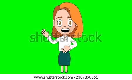 Woman Hungry Cartoon Character Alpha Avatar