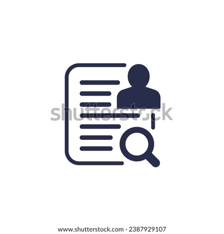 auditor or financial inspector icon Royalty-Free Stock Photo #2387929107