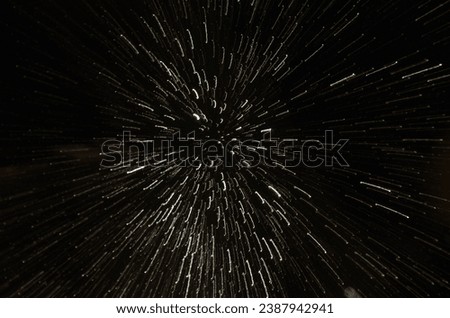 At high speed between the stars. Royalty-Free Stock Photo #2387942941