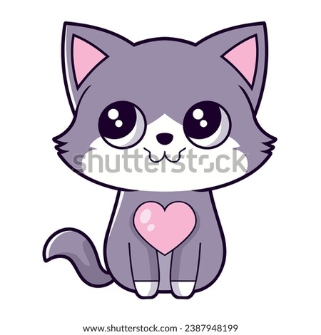 cat mascot icon illustration isolated
