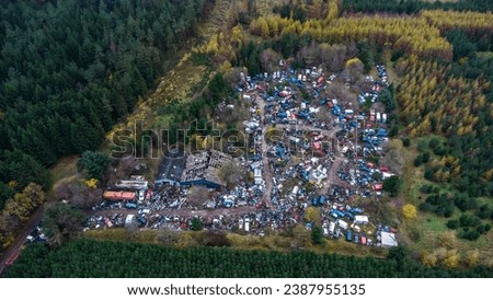 Aerial photo of Pårup Car Scrapping, Denmark