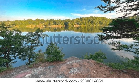 Hickory Lake In Hickory, NC Royalty-Free Stock Photo #2388016851