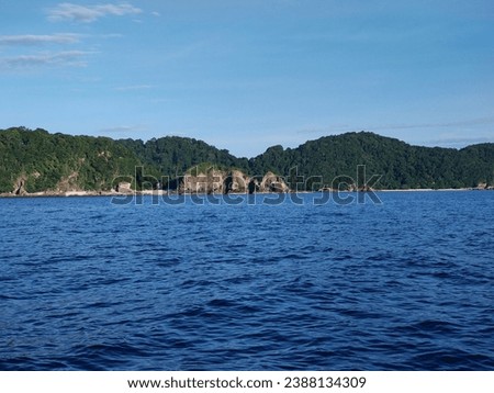 Clear view of the Kapas Island