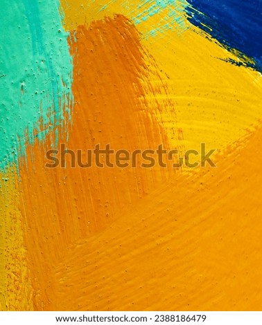 bright colorful artistic brush paint background, brush stroke wallpaper in traditional art style, backdrop with vivid painting for desing Royalty-Free Stock Photo #2388186479