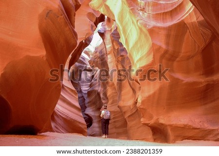 Antelope Canyon in the desert of Arizona